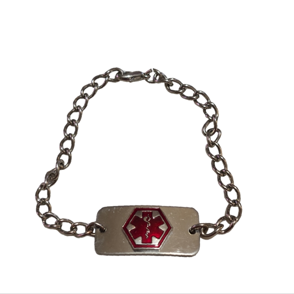 7" BIOS Medical Woman's ID Medical Alert Bracelet L11